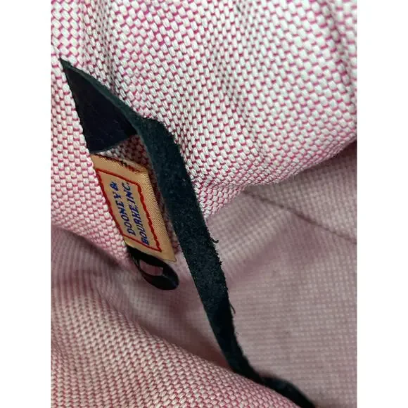 Vintage Dooney & Bourke Signature Monogram Hobo Bag Black Navy Blue / Gray - Picture 12 of 13